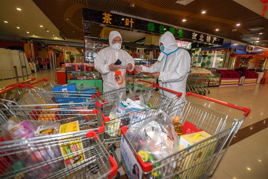 (聚焦疫情防控)(4)吉林舒蘭:商超配送保障物資供應