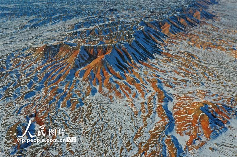 甘肅高臺(tái):雪映丹霞【4】